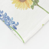 Texas Wildblume Pattern Fleecedecke (Ecke)