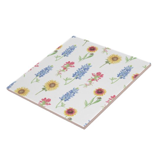 Texas Wildblume Pattern Fliese (Seite)