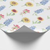 Texas Wildblume Pattern Geschenkpapier (Ecke)