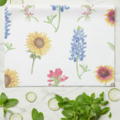 Texas Wildblume Pattern Geschirrtuch (Gefaltet)