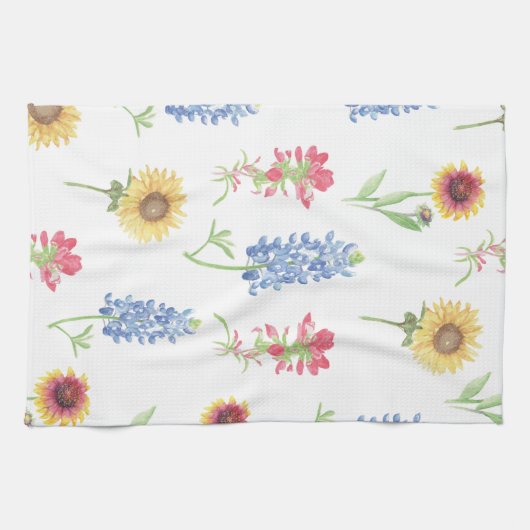 Texas Wildblume Pattern Geschirrtuch (Horizontal)