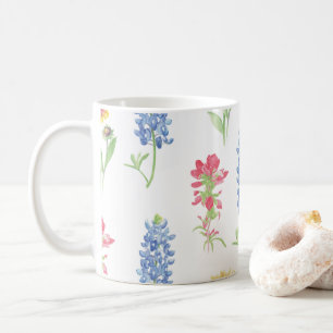 Texas Wildblume Pattern Kaffeetasse