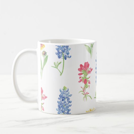 Texas Wildblume Pattern Kaffeetasse (Links)