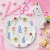 Texas Wildblume Pattern Pappteller (Party)