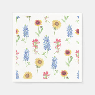 Texas Wildblume Pattern Serviette