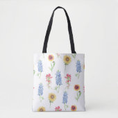 Texas Wildblume Pattern Tasche (Vorderseite)