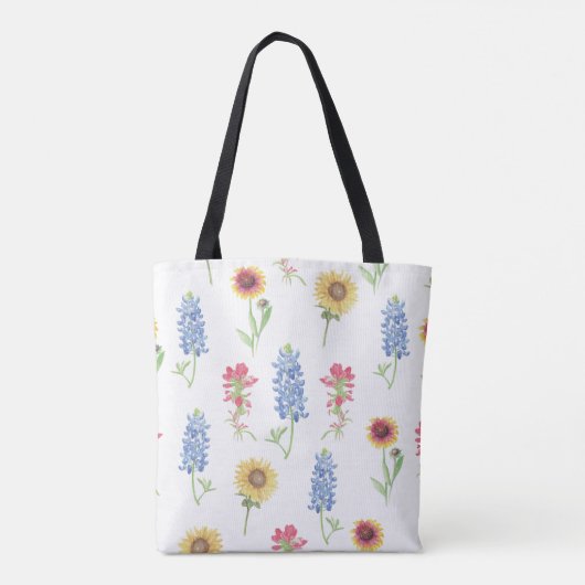 Texas Wildblume Pattern Tasche (Rückseite)