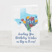 Texas Wildblumen Geburtstagkarte Karte (Vorderseite)