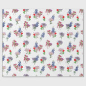 Texas-Wildblumen Geschenkpapier (Flach)
