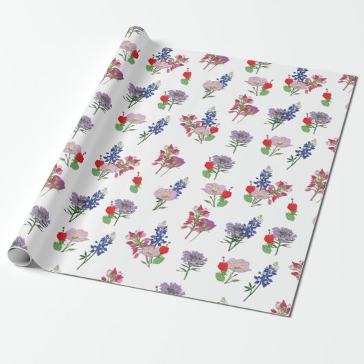 Texas-Wildblumen Geschenkpapier (Ungerollt)