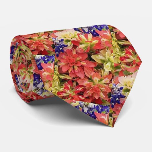 Texas-Wildblumen Krawatte (Gerollt)