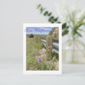 Texas-Wildblumen Postkarte (Stehend Vorderseite)