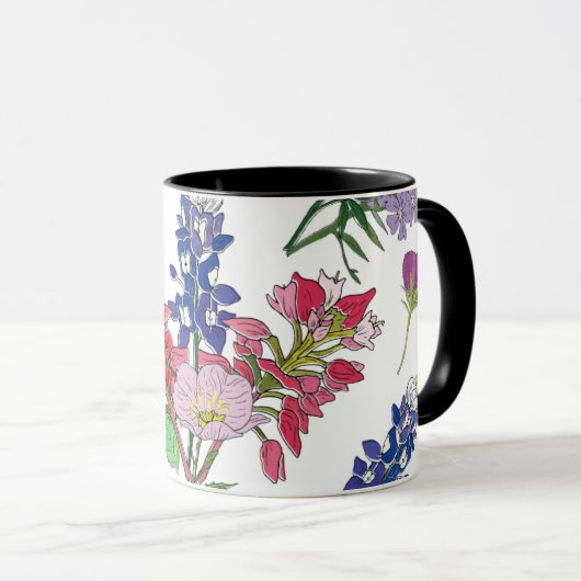 Texas Wildblumen Tasse (VorderseiteRechts)