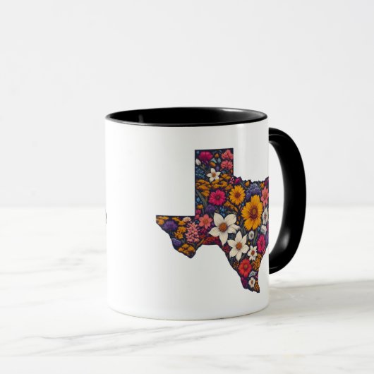 Texas-Wildblumen Tasse (VorderseiteRechts)