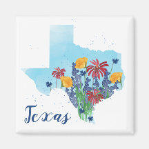 Texas Wildblumen Watercolor