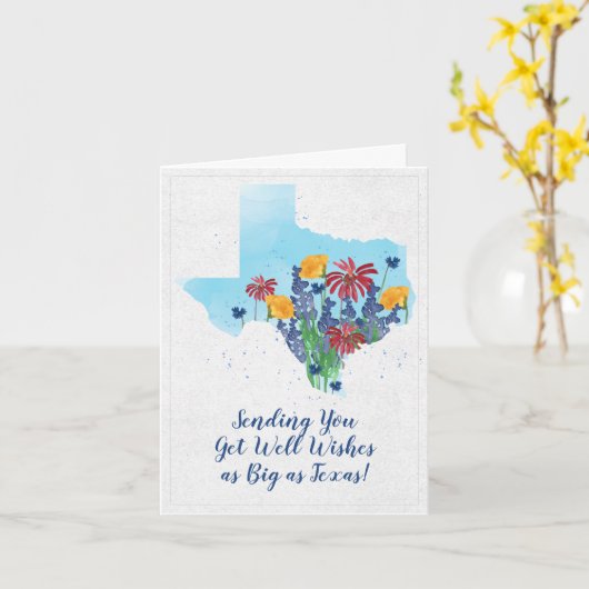 Texas-Wildblumen werden gut Karte (Gelbe Blume)
