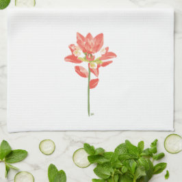 Texas Wilde Blume - Indischer Pinsel, Orange Geschirrtuch