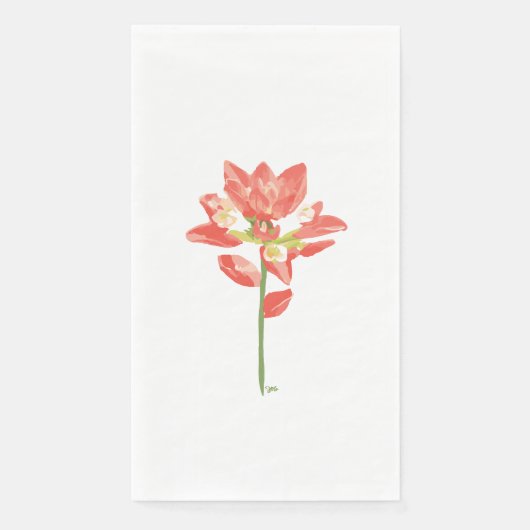 Texas Wilde Blume - Indischer Pinsel, Orange Serviette (Vorderseite)