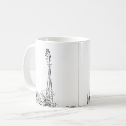 Texas Windmill Kaffeetasse (Vorderseite Links)