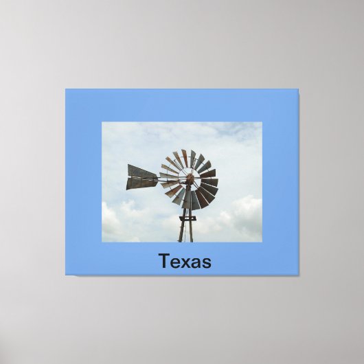 Texas Windmill Leinwanddruck (Vorderseite)