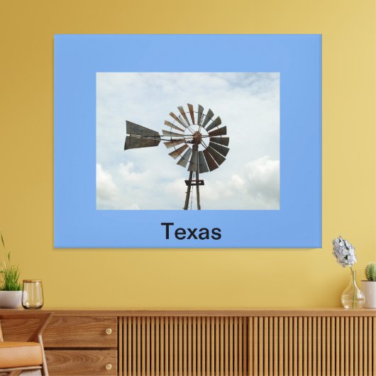 Texas Windmill Leinwanddruck (Insitu (Wohnzimmer))