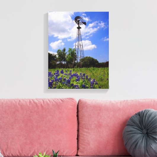 Texas Windmill Leinwanddruck (Insitu (Wohnzimmer))