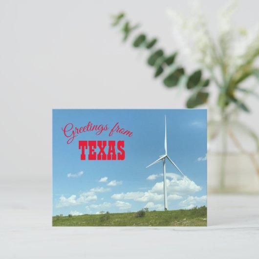Texas Windmill Postcsrd Postkarte (Stehend Vorderseite)