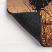 Texas-Windmühlensonnenuntergang Mousepad (Ecke)