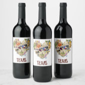 Texas Wine Lavel Weinetikett (Flaschen)