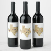 Texas Wine Weinetikett (Flaschen)