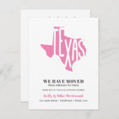 TEXAS Wir haben neue Adresse Neue Zuhause Postkart Postkarte (Vorne/Hinten)