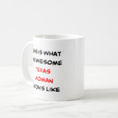 texas woman, awesome kaffeetasse (Vorderseite Links)