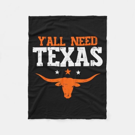 Texas Women Kids Men Boys Girls Youth Teen Fleecedecke (Vorderseite)