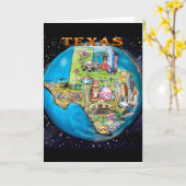 Texas World Card Karte (Gelbe Blume)