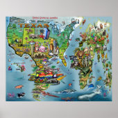 Texas World Map Poster (Vorne)
