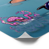 Texas World Map Poster (Ecke)