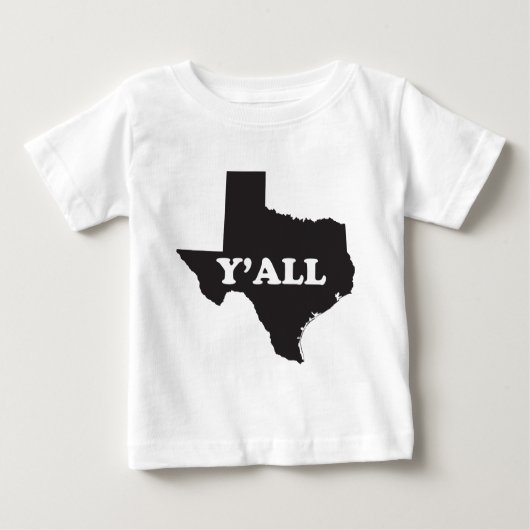 Texas Yall Baby T-shirt (Vorderseite)