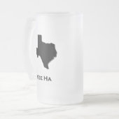 Texas Yee Ha Mattglas Bierglas (Vorderseite Links)