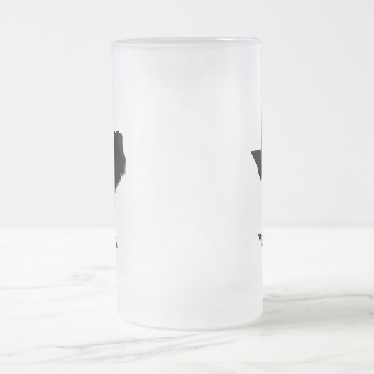 Texas Yee Ha Mattglas Bierglas (Mittel)