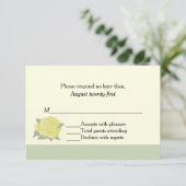 Texas Yellow Rose Wedding RSVP Card Karte (Stehend Vorderseite)