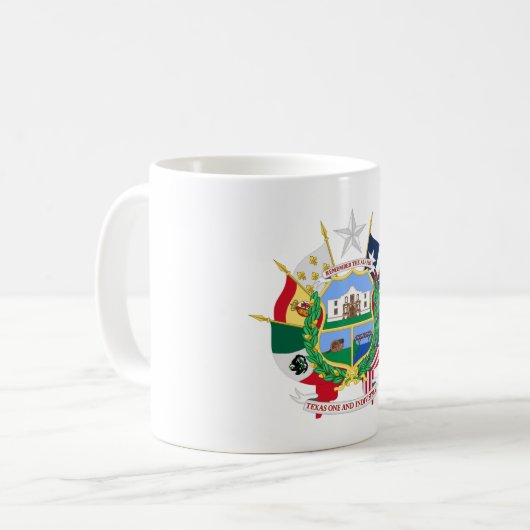 Texas-Zeichen Kaffeetasse (Vorderseite Links)