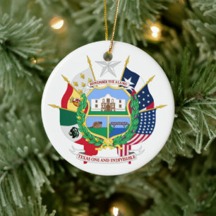 Texas-Zeichen Keramik Ornament