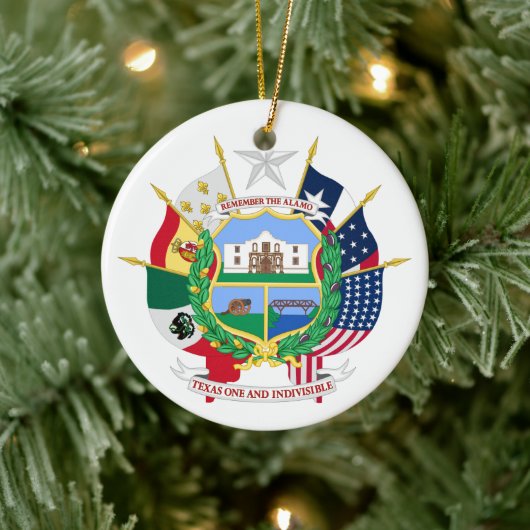 Texas-Zeichen Keramik Ornament (Baum)
