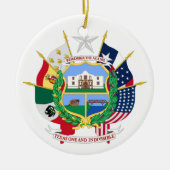 Texas-Zeichen Keramik Ornament (Vorne)