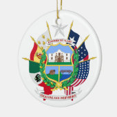 Texas-Zeichen Keramik Ornament (Links)