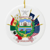Texas-Zeichen Keramik Ornament (Hinten)