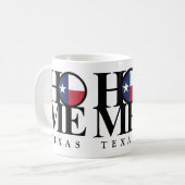 Texas ZUHAUSE Coffee Tasse 11 oz (Vorderseite Links)