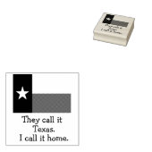 Texas Zuhause Gummistempel (Stempel)