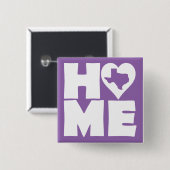 Texas Zuhause Heart Staat Button Abzeichen Button (Vorne & Hinten)