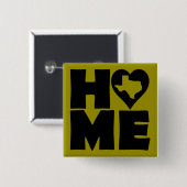 Texas Zuhause Heart Staat Button Abzeichen Button (Vorne & Hinten)